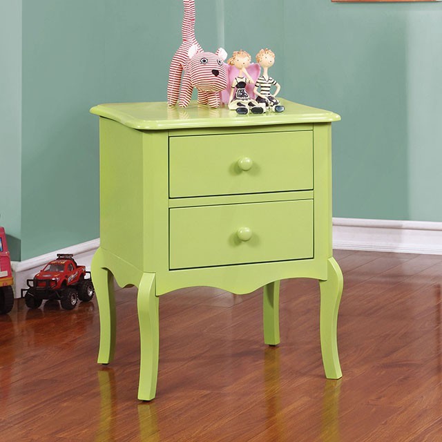 Lexie Bedside Table - Apple Green