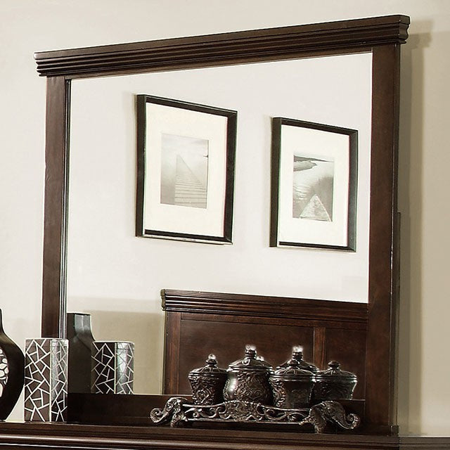 Spruce Mirror - Brown Cherry