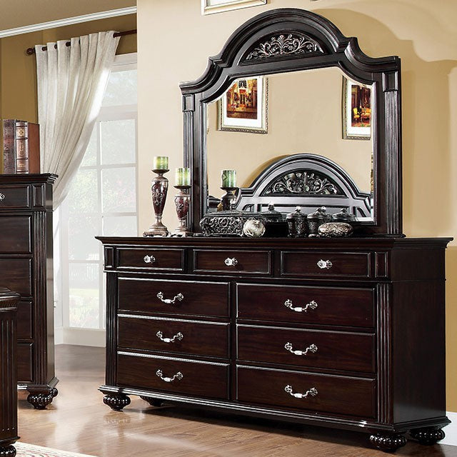 Syracuse Dressing Table Dark Walnut - The Bedroom