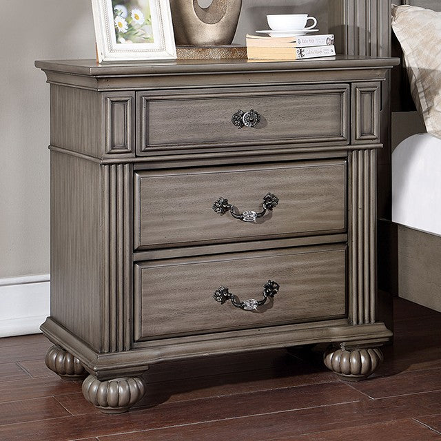Syracuse Bedside Table - Grey