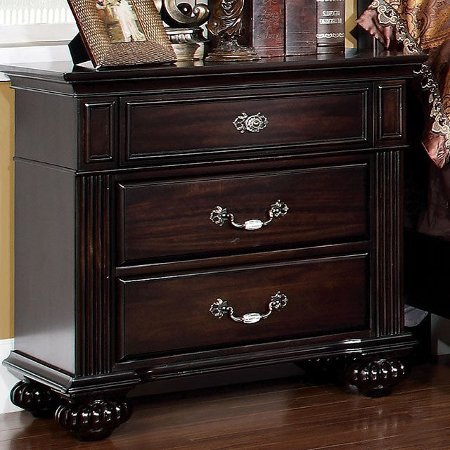 Syracuse Bedside Table - Dark Walnut