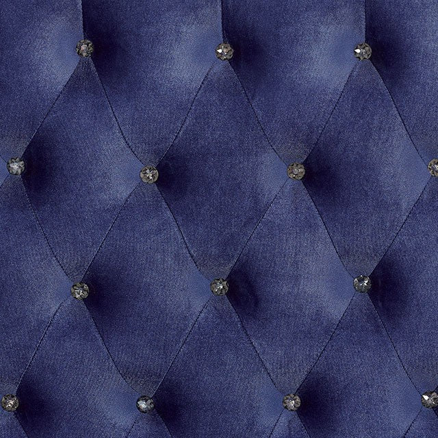 Alzir Upholstered Bed Frame - Blue
