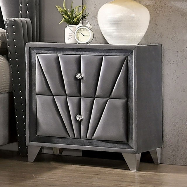 Carissa Bedside Table - Grey