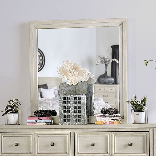 Tywyn Mirror - Antique White