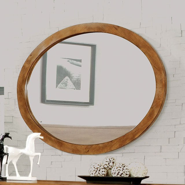 Lennart Oval Mirror - Oak