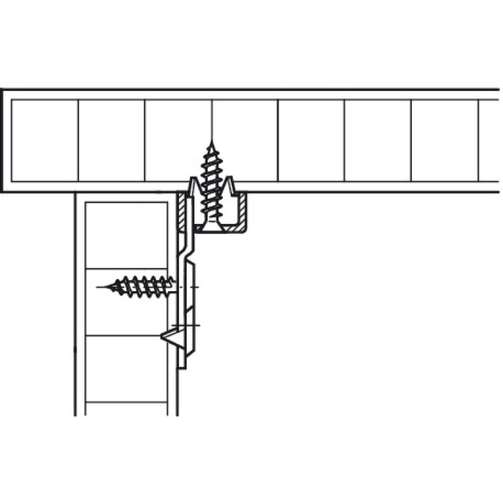 Cranked Hook Metal Bed Fitting