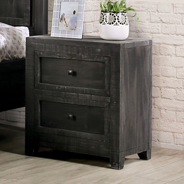 Oakridge Bedside Table - Charcoal