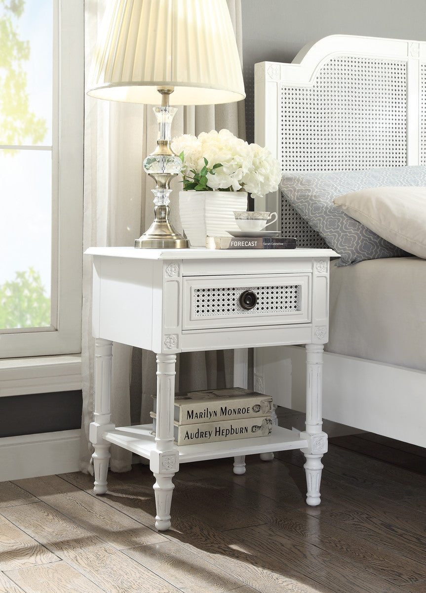 Paloma Bedside Table in White