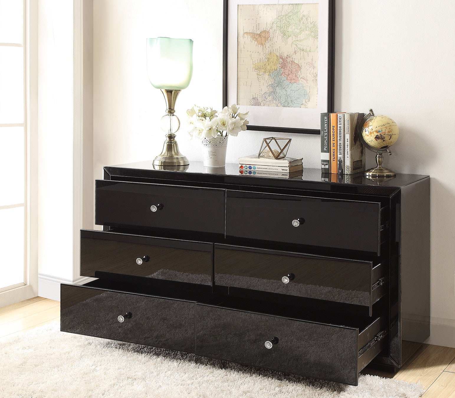 Boulevard Dressing Table - Black