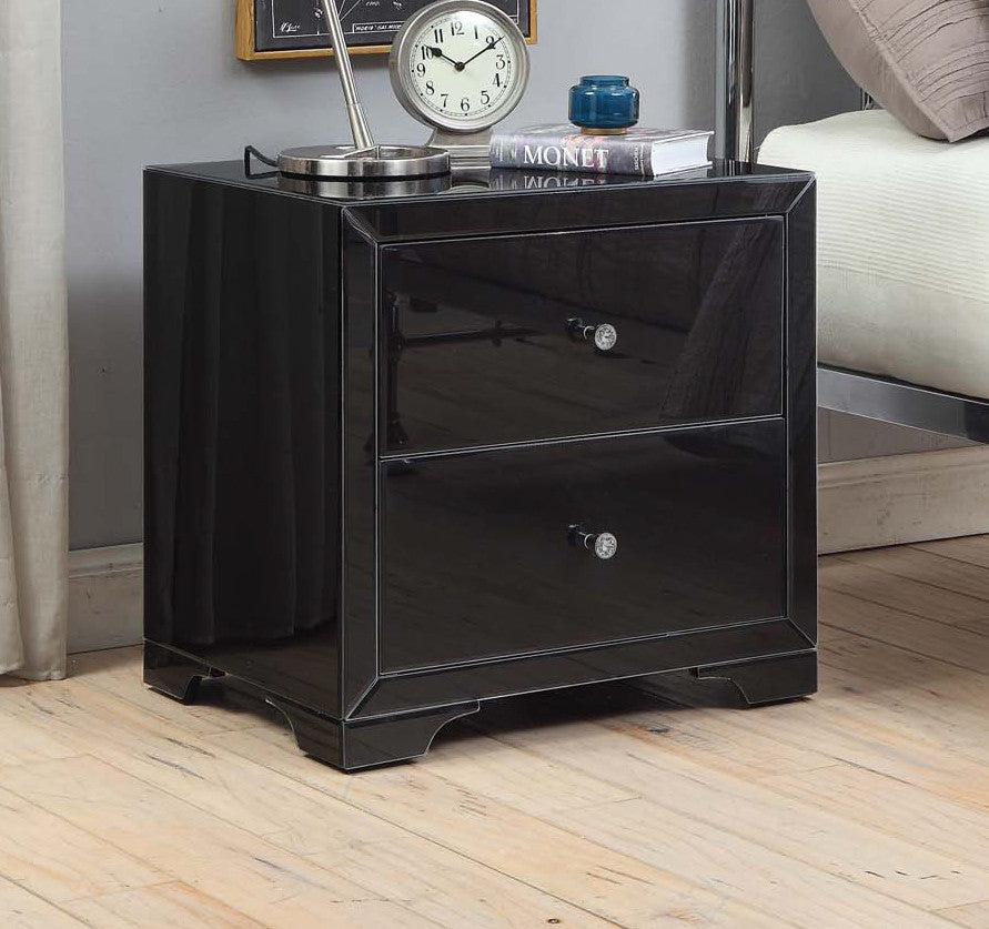 Boulevard Bedside Table In Black
