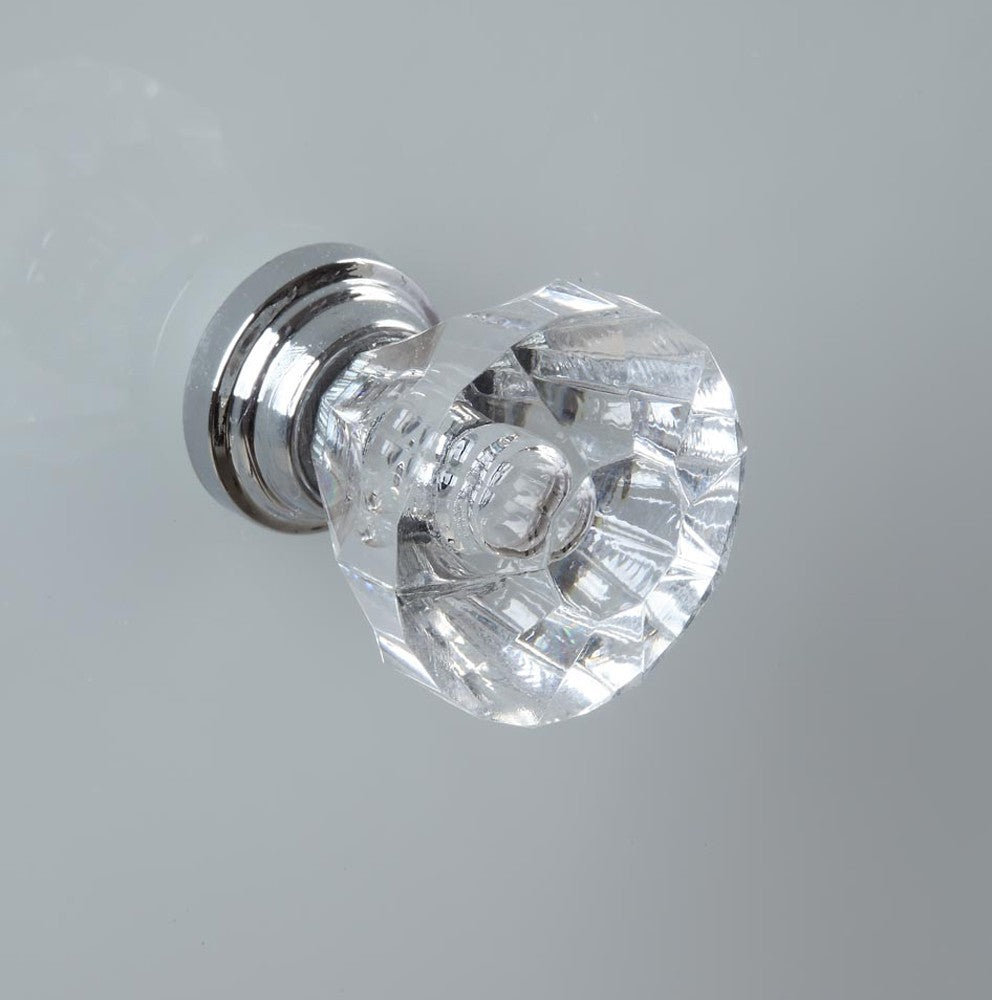 Venice Mirrored Bedside Table in Black