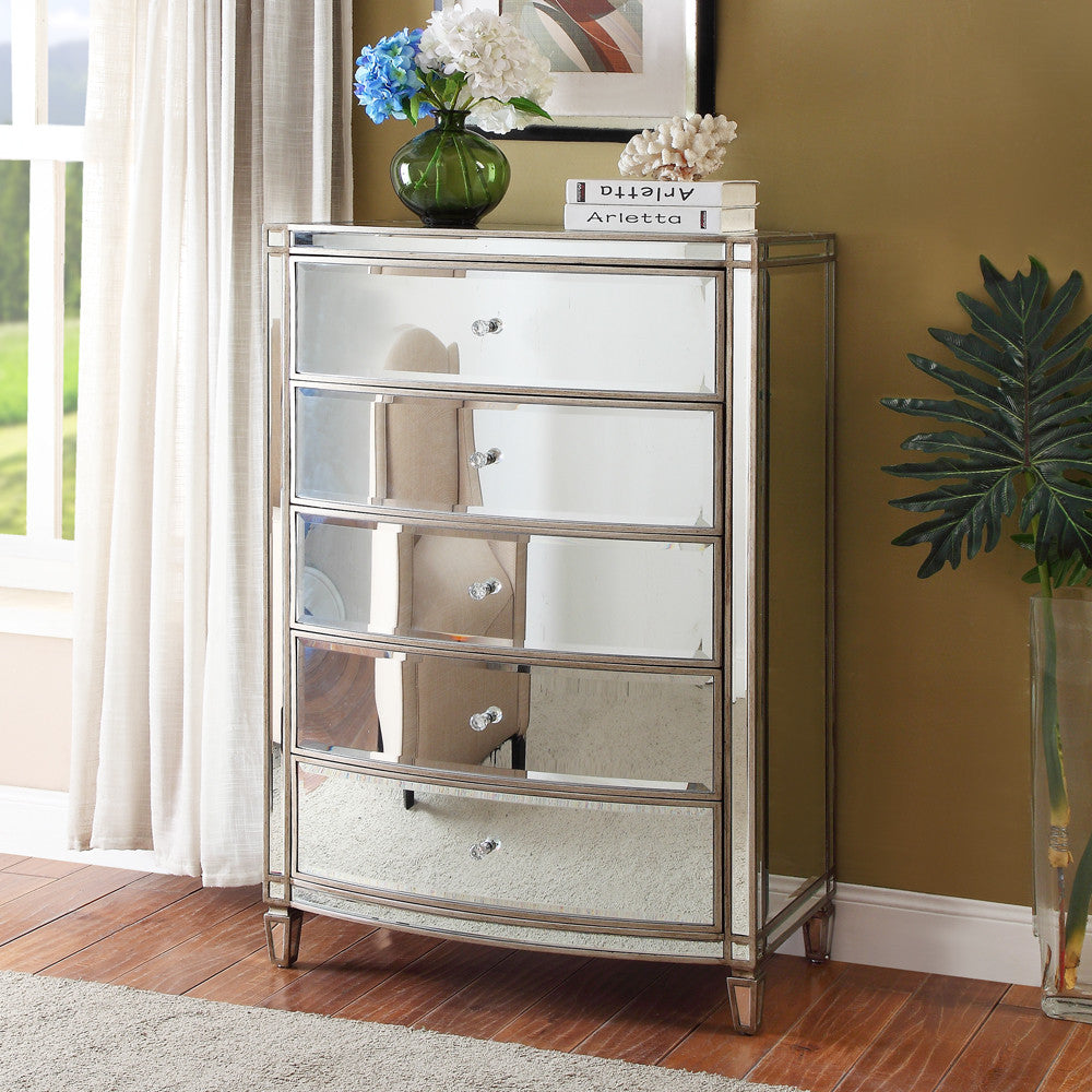 Rochelle Mirrored Tallboy