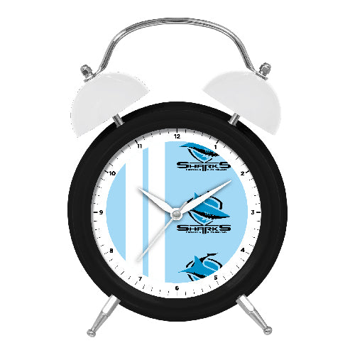 Cronulla Sharks Twin Bell Clock