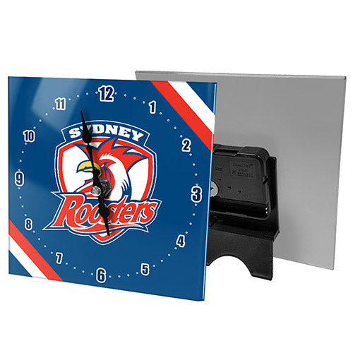 Sydney Roosters Mini Glass Clock