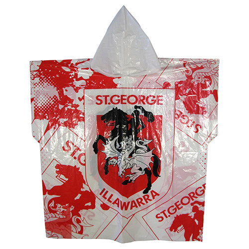 St George Illawarra Dragons Full Print Poncho