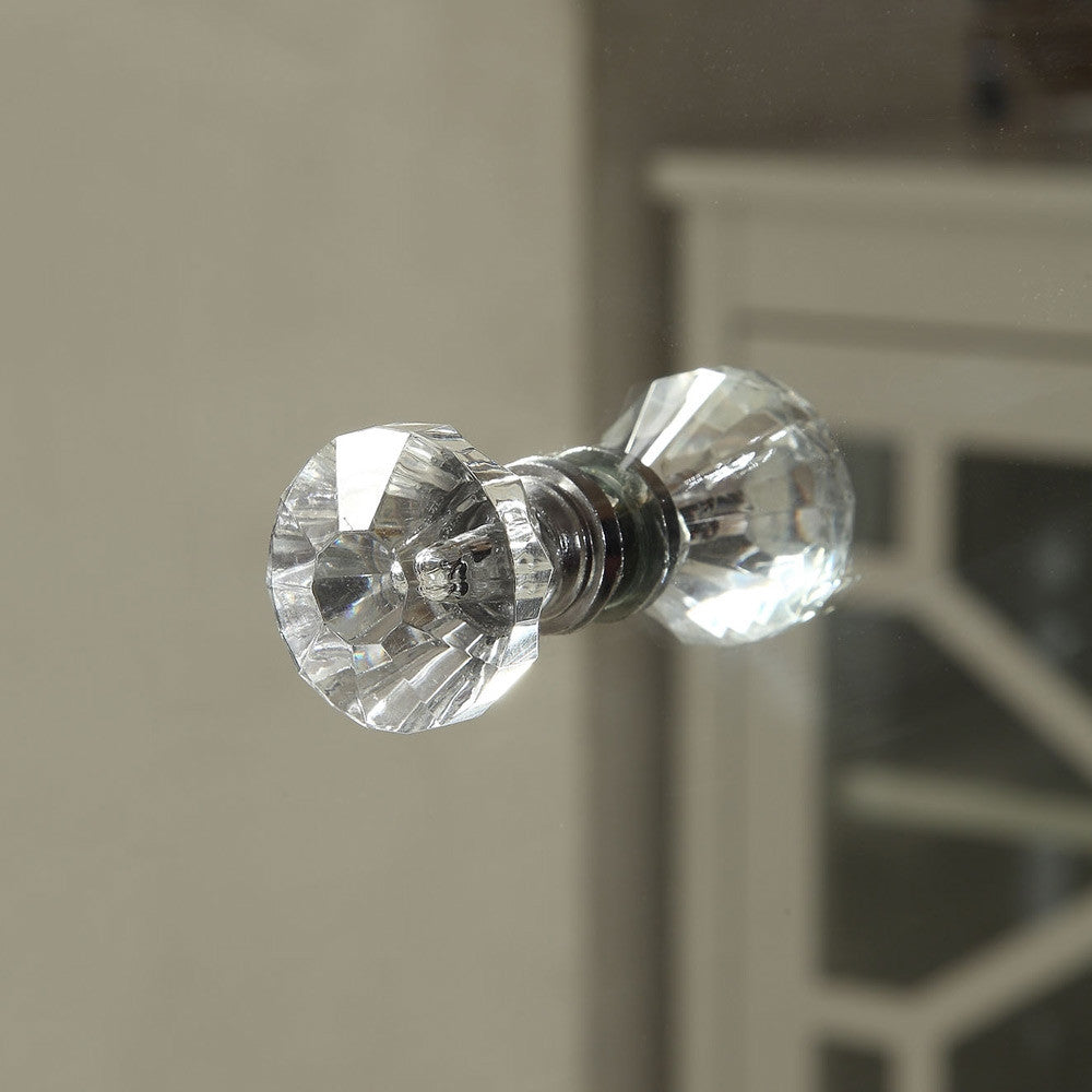 Venice Mirrored Bedside Table - Smoke