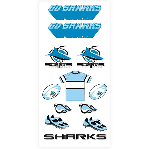 Cronulla Sharks Tattoo Sheet