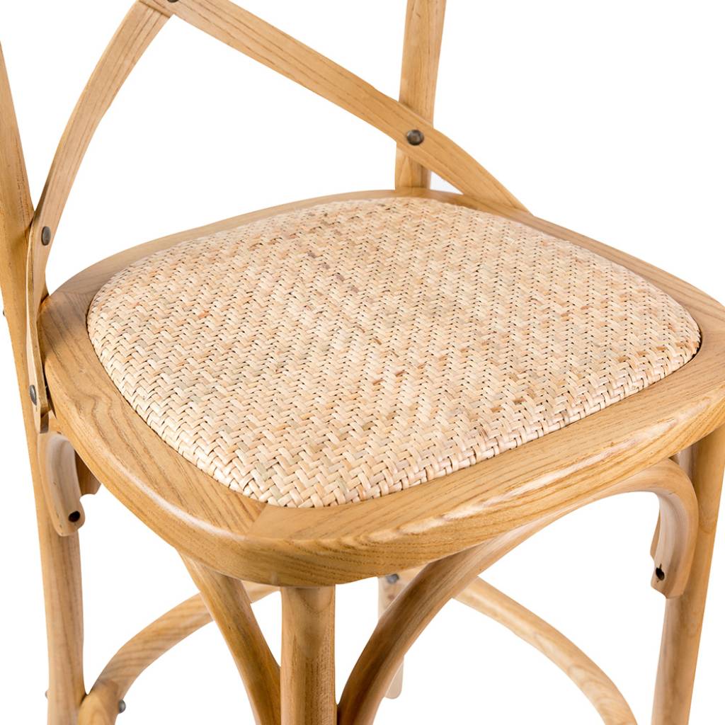 Rattan Bar Stool Natural