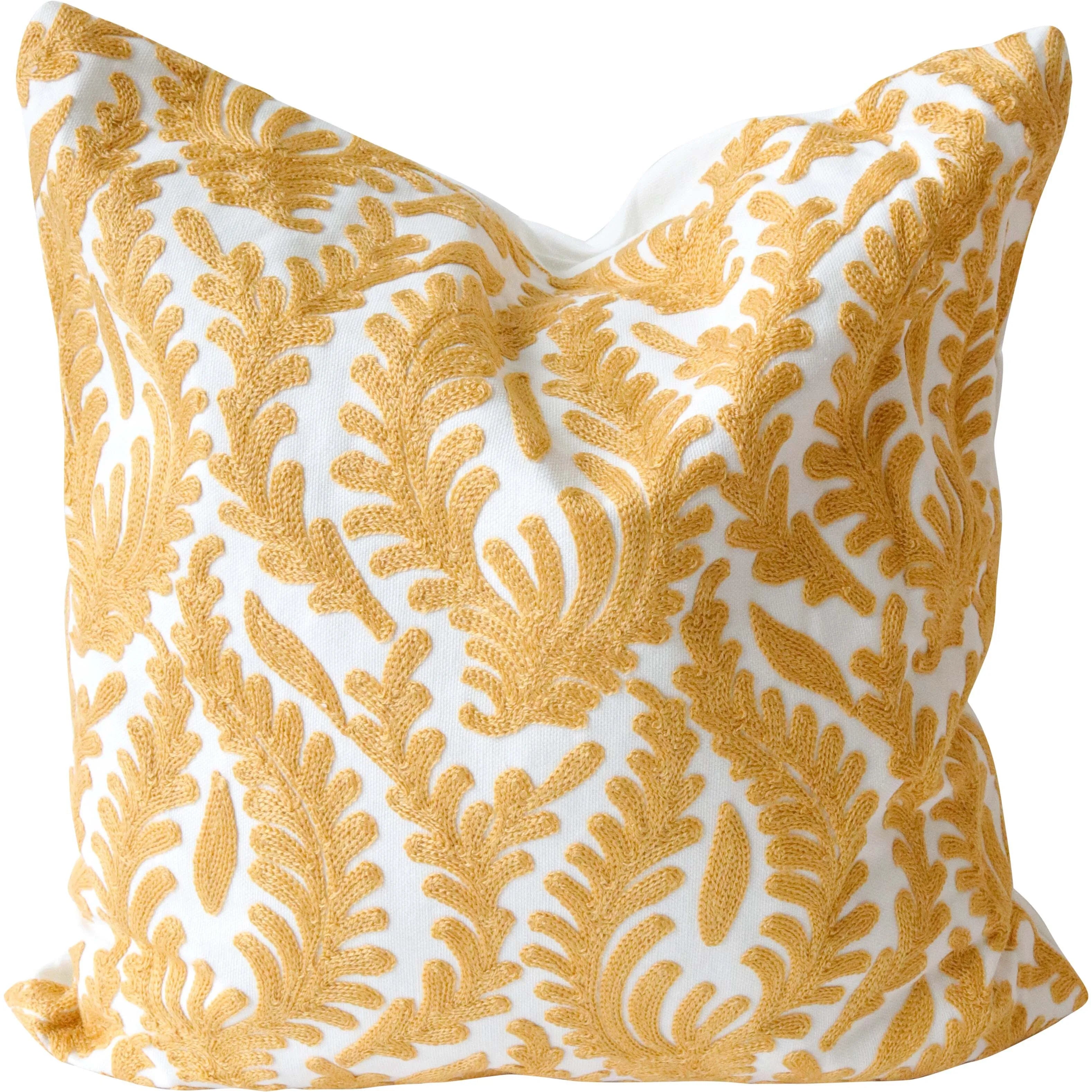 Mustard Boho Square Cushion