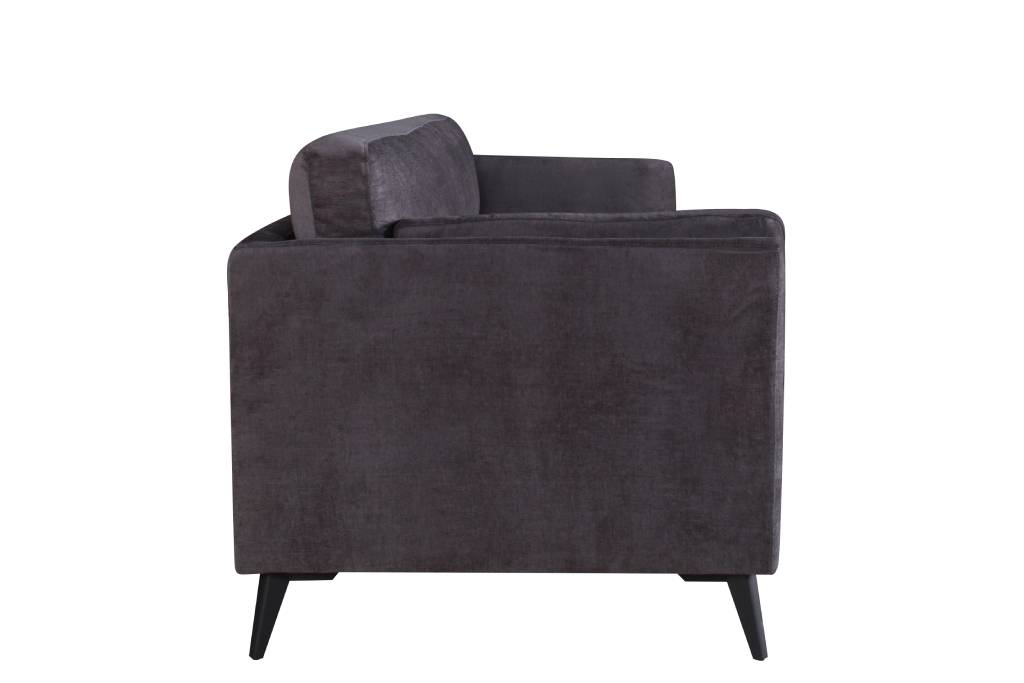 Saara 3 Seater Lounge - Charcoal