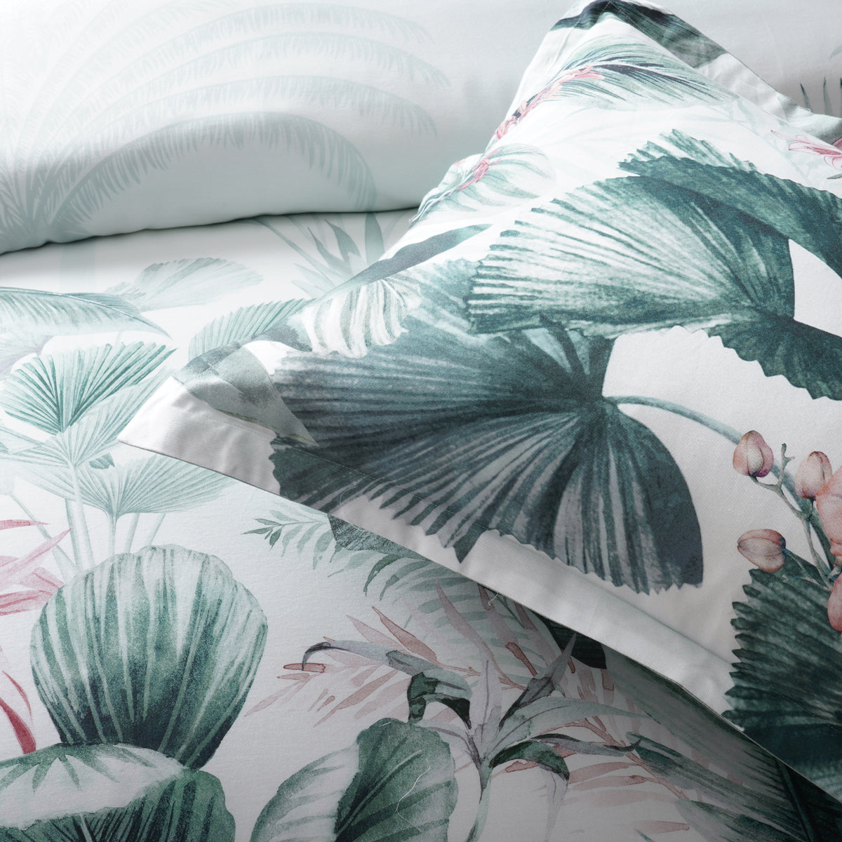 Abbey Quilt Cover Set Green