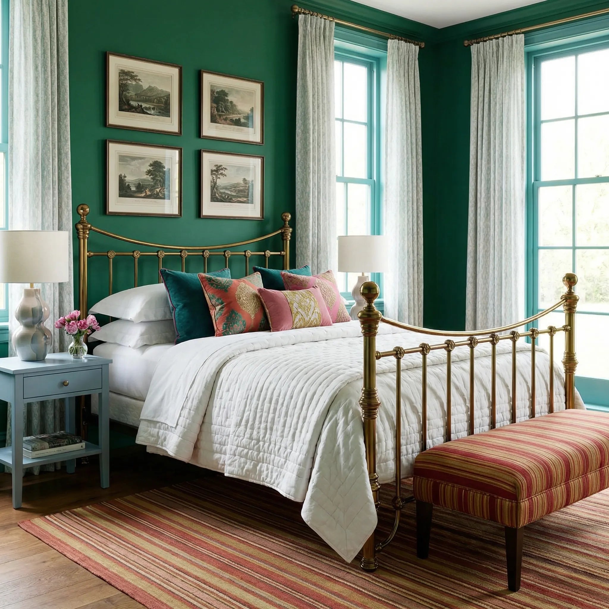 Arrino Brass Bed Frame