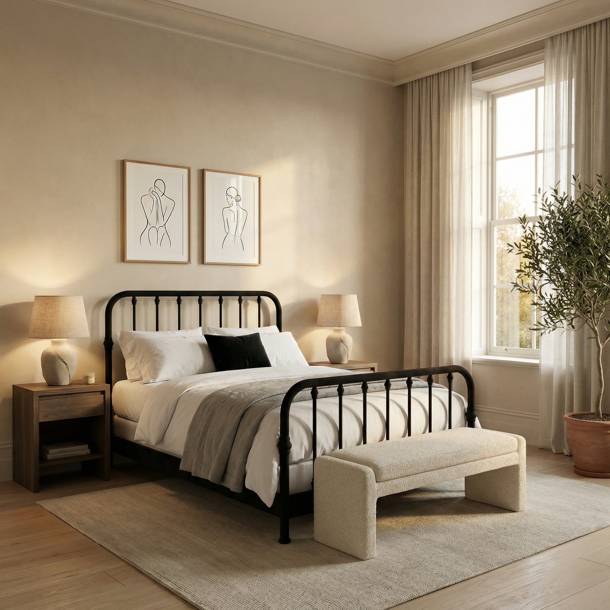 Artem Cast Iron Bed Frame