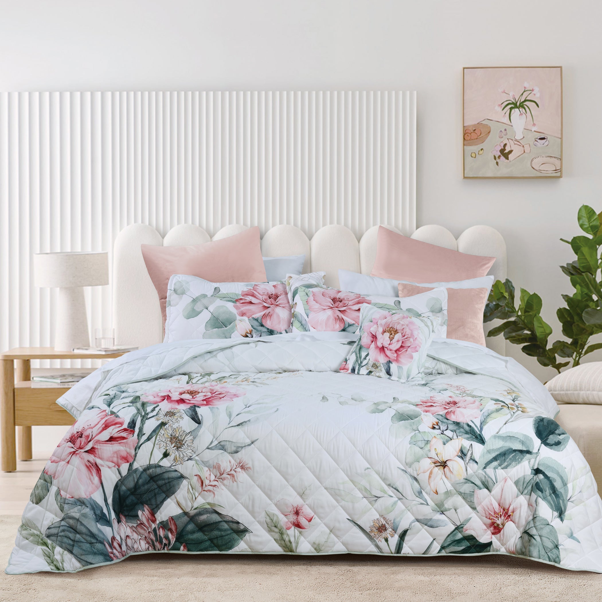 Coleraine Bedspread Set White