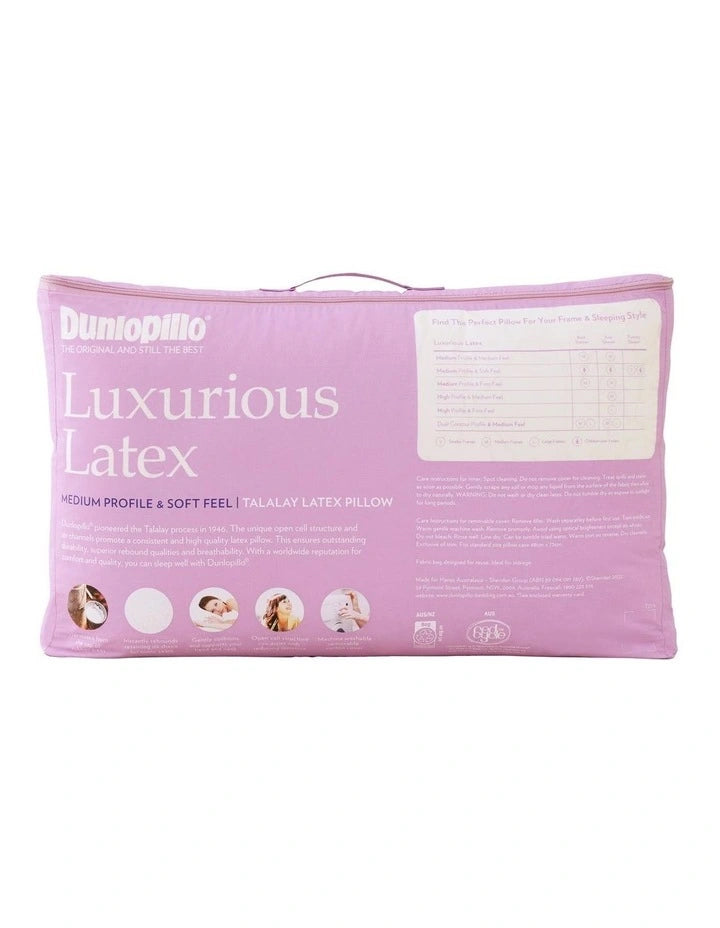 Luxurious Latex Medium Profile & Soft Feel Pillow