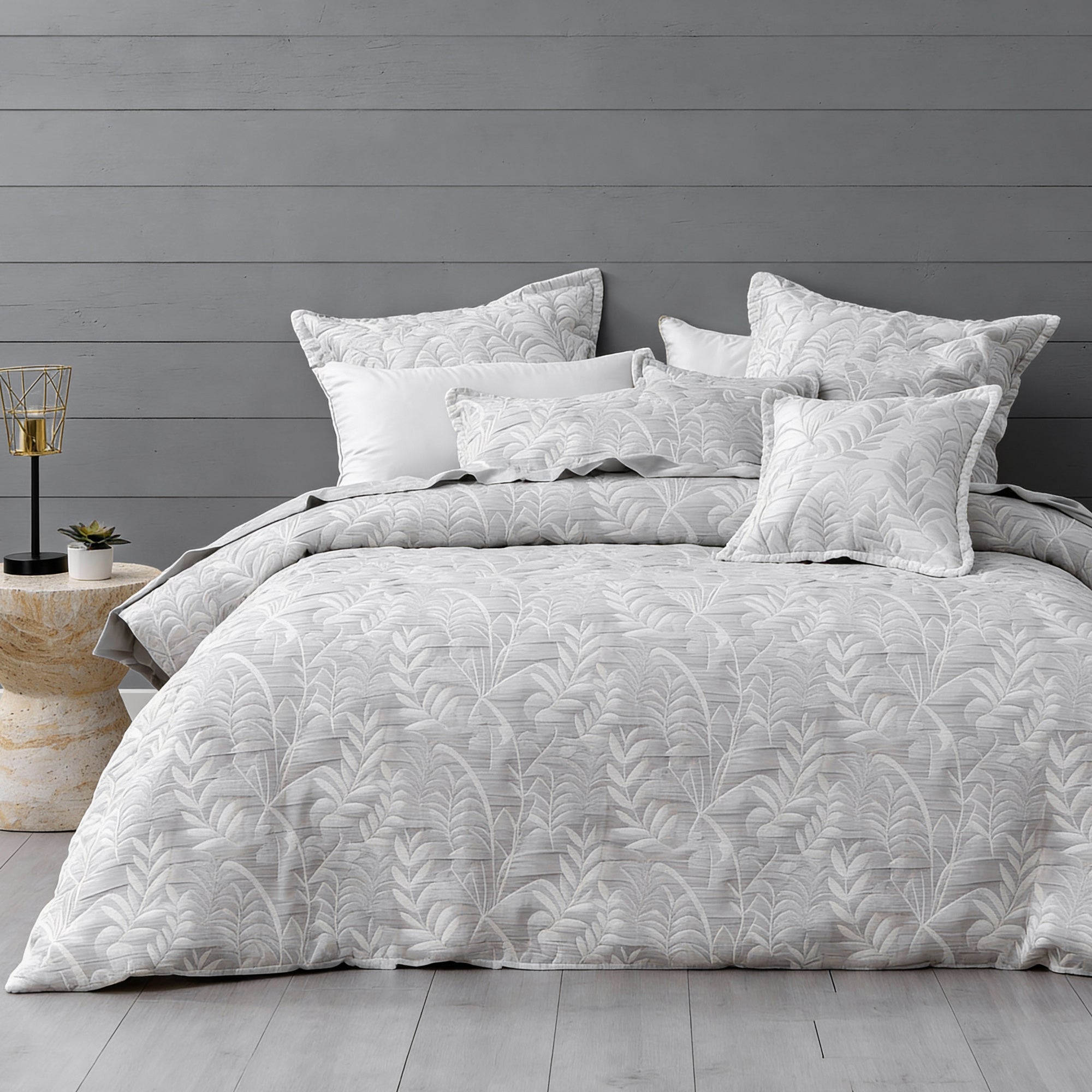 Ember Quilt Cover Set Grey