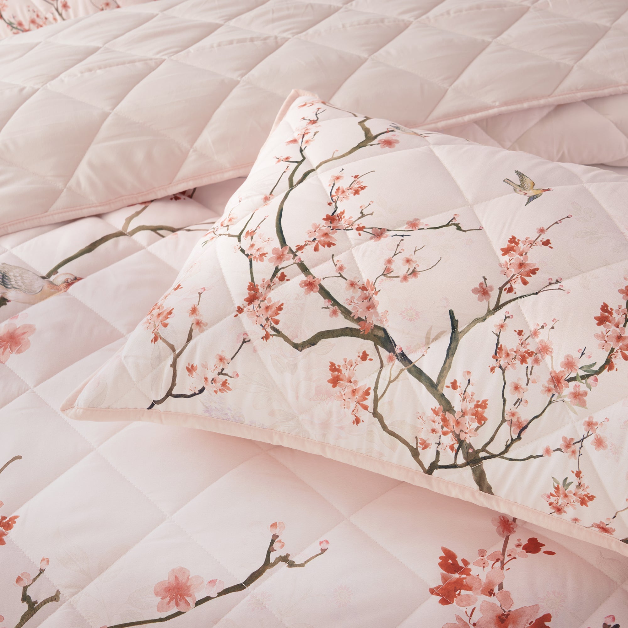 Evelyn Bedspread Set Blush