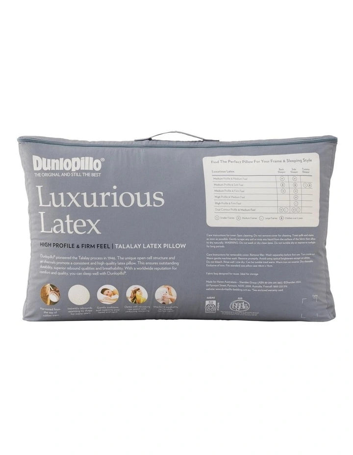 Luxurious Latex High Profile & Firm Feel Pillow