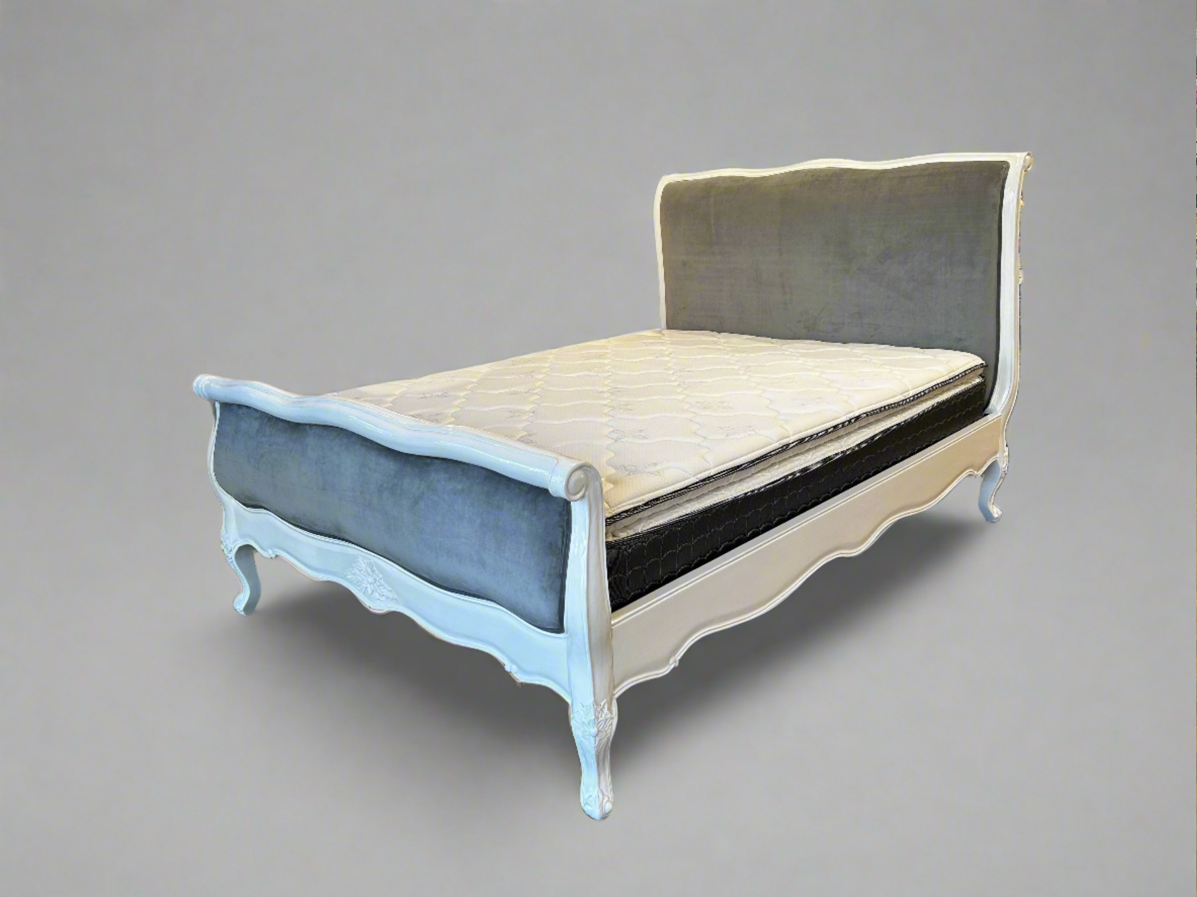 Andorra Wooden Sleigh Bed