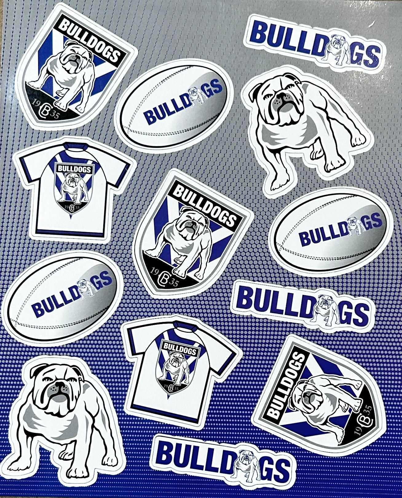 Canterbury Bulldogs Sheet of Magnets