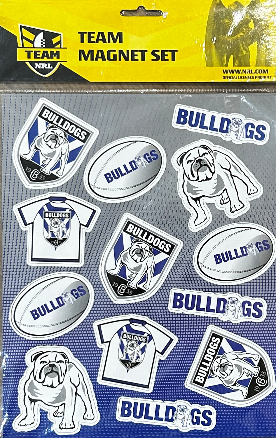 Canterbury Bulldogs Sheet of Magnets