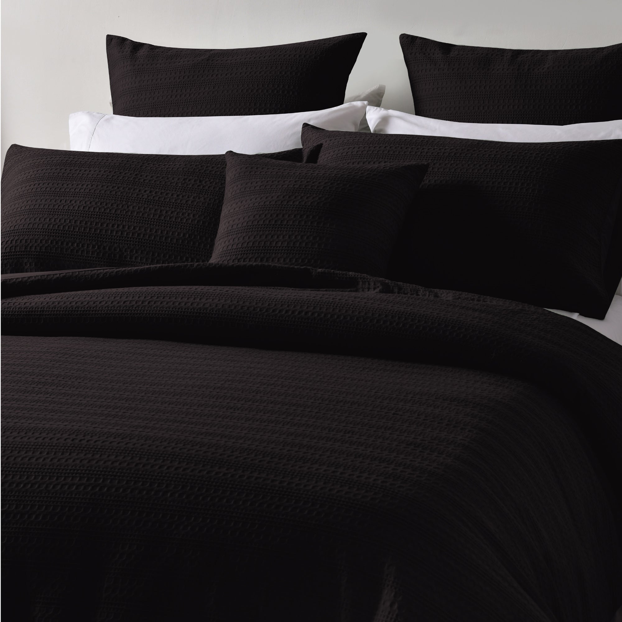 Kahlani Quilt Cover Set Chocolate