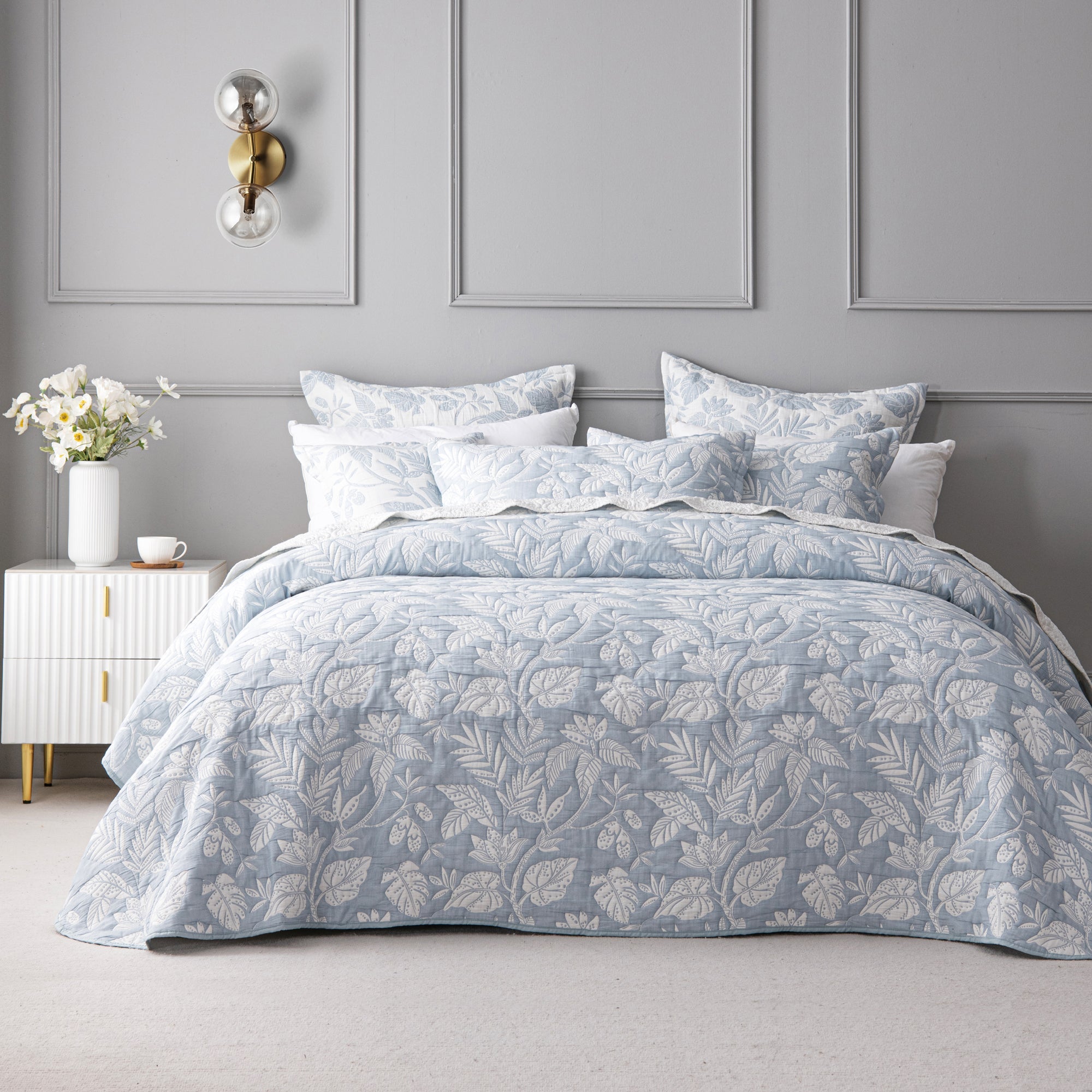 Laurieton Bedspread Set Blue