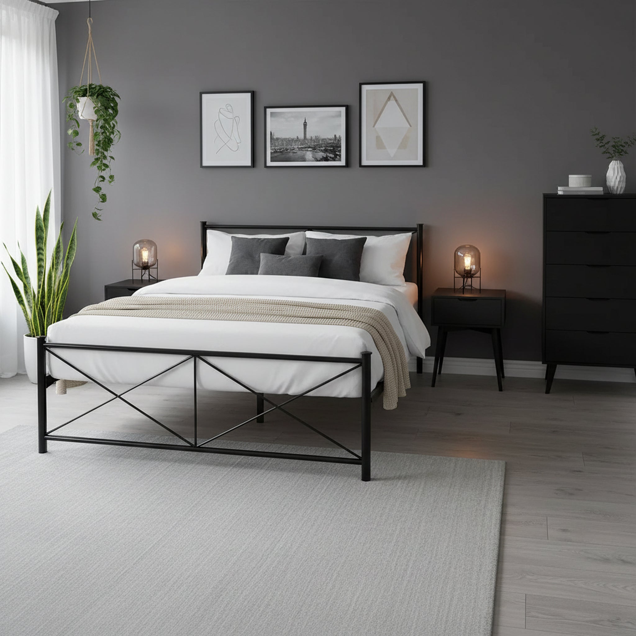 Madrid Metal Bed Frame