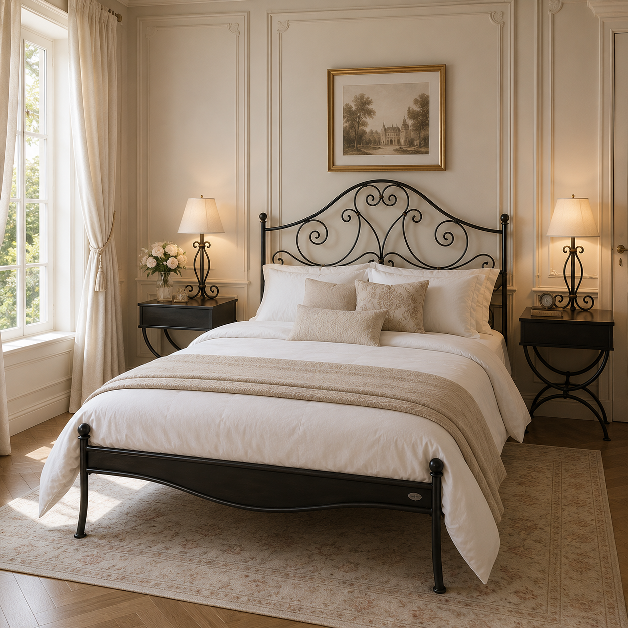 Monique Metal Bed Frame - low foot