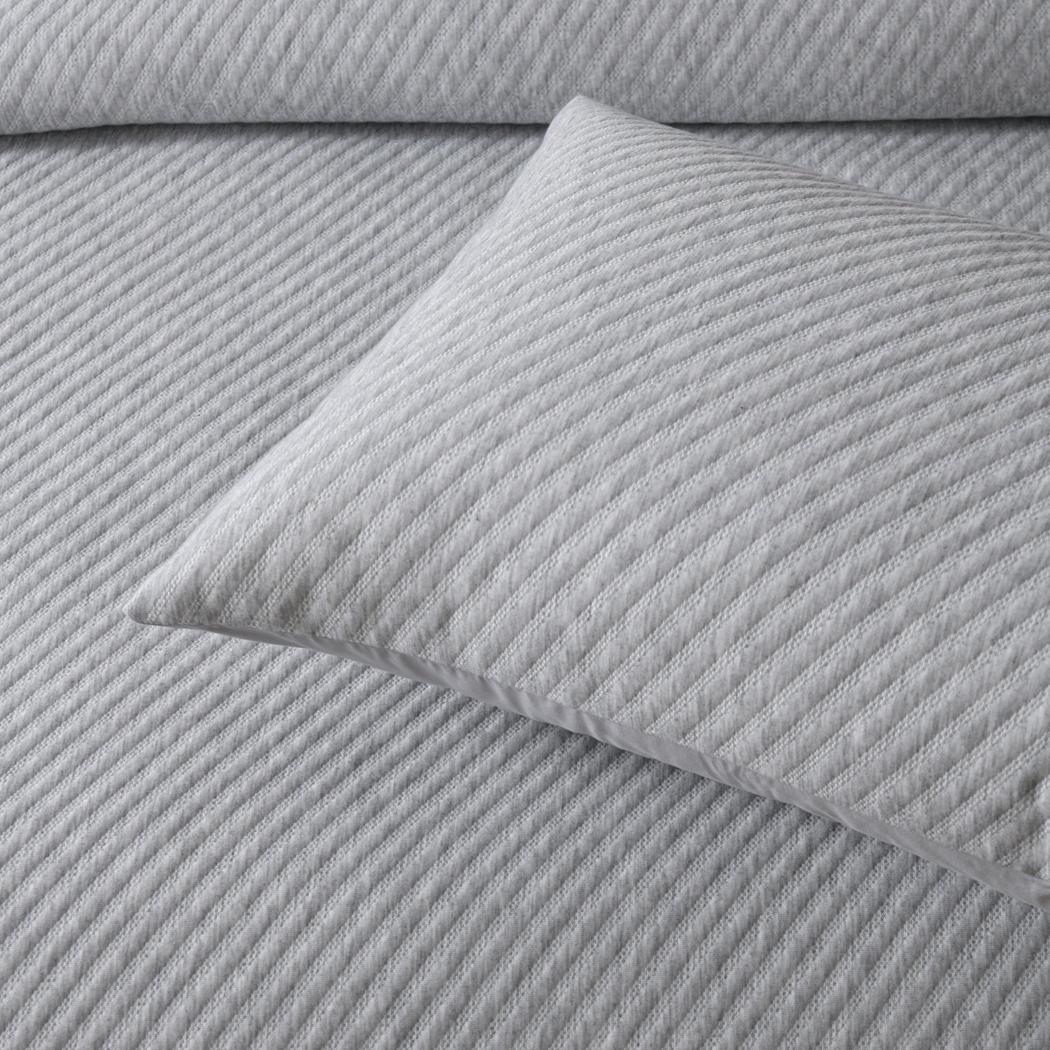 Pesaro Quilt Cover Set Grey Marle