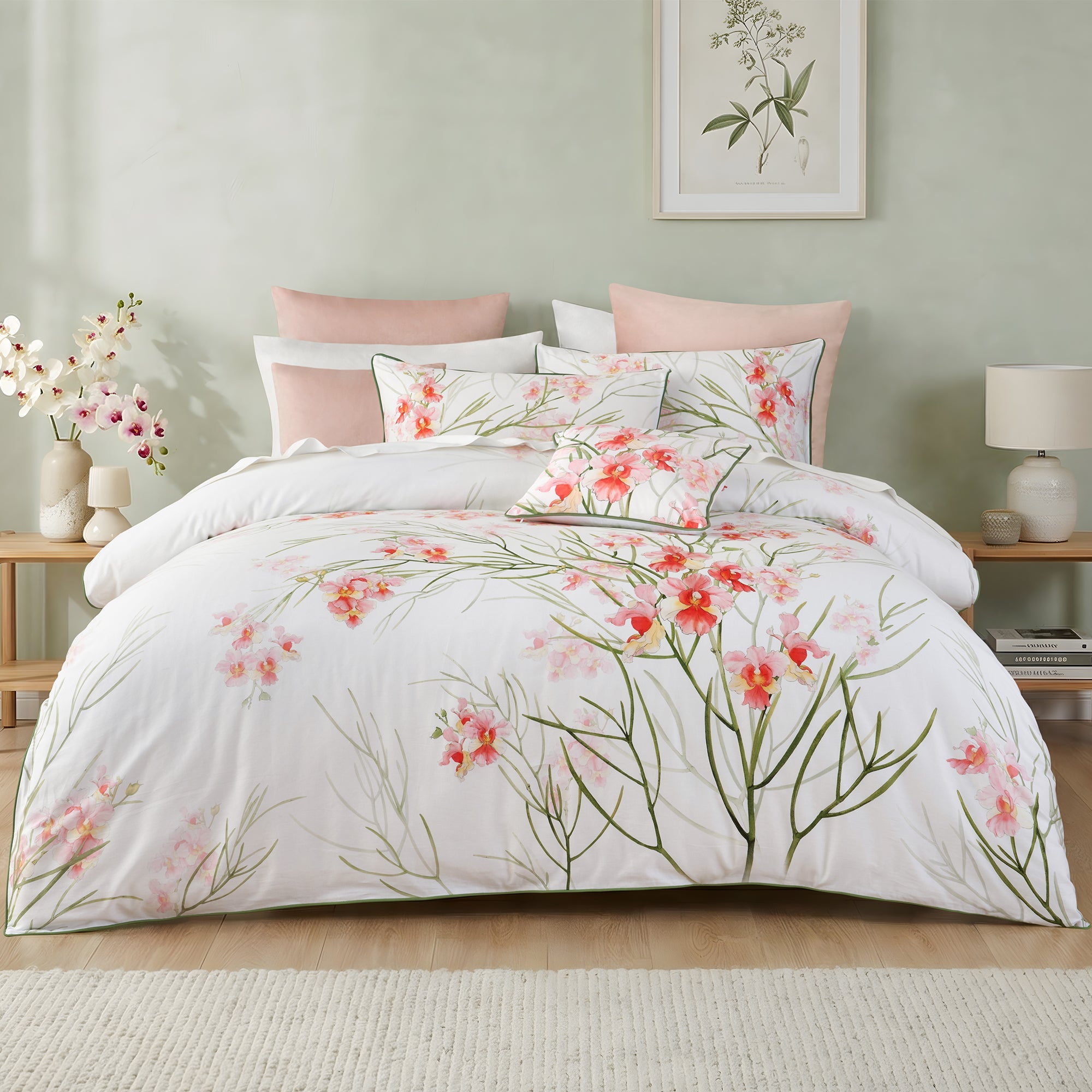 Petalyn Quilt Cover Set White