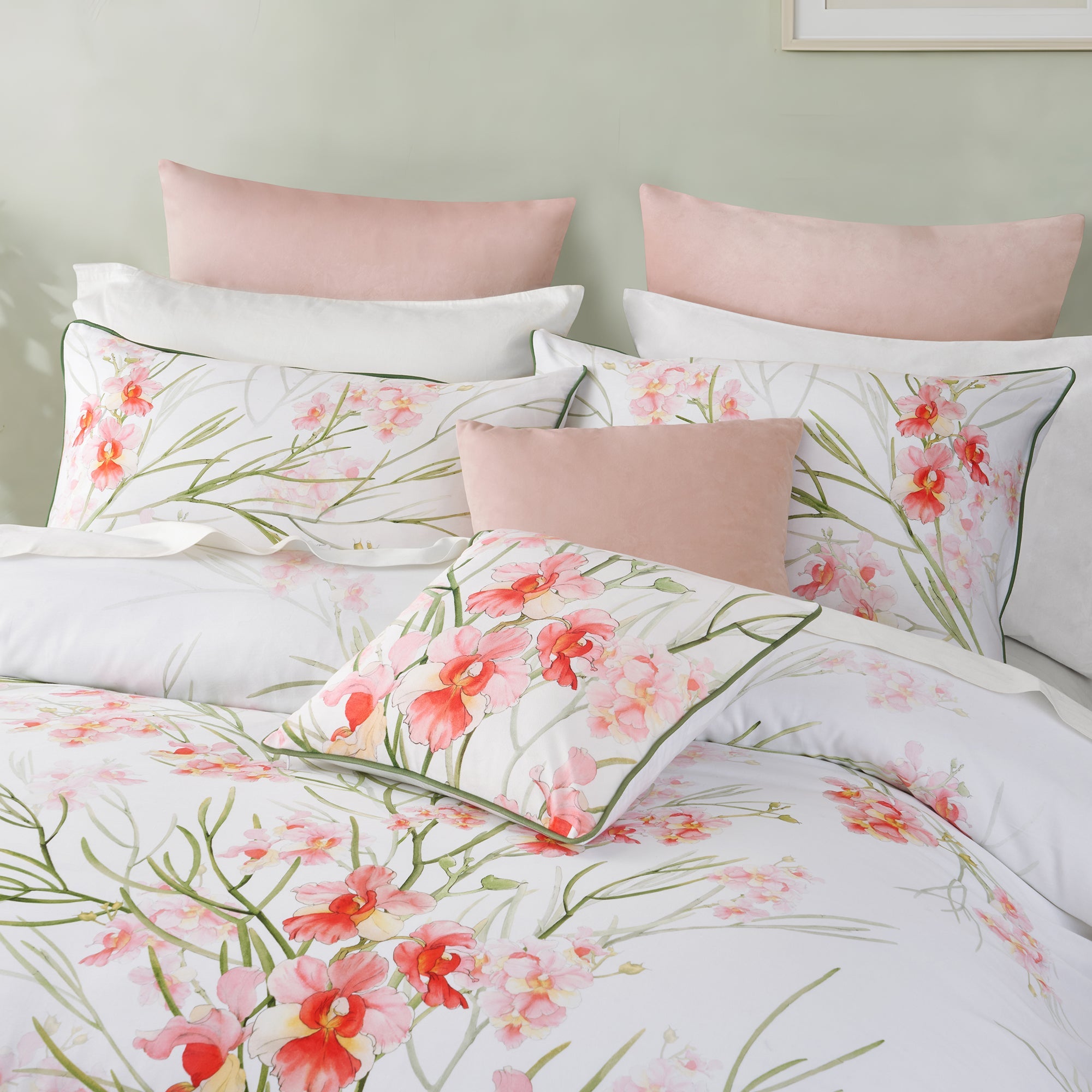 Petalyn Quilt Cover Set White