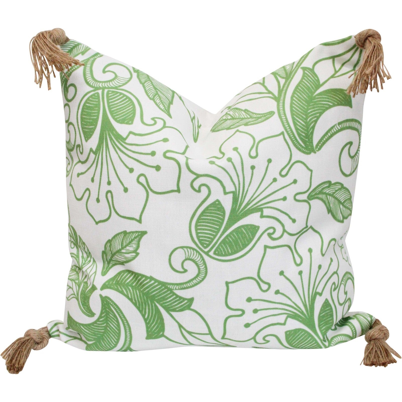 Sage Flower Square Cushion