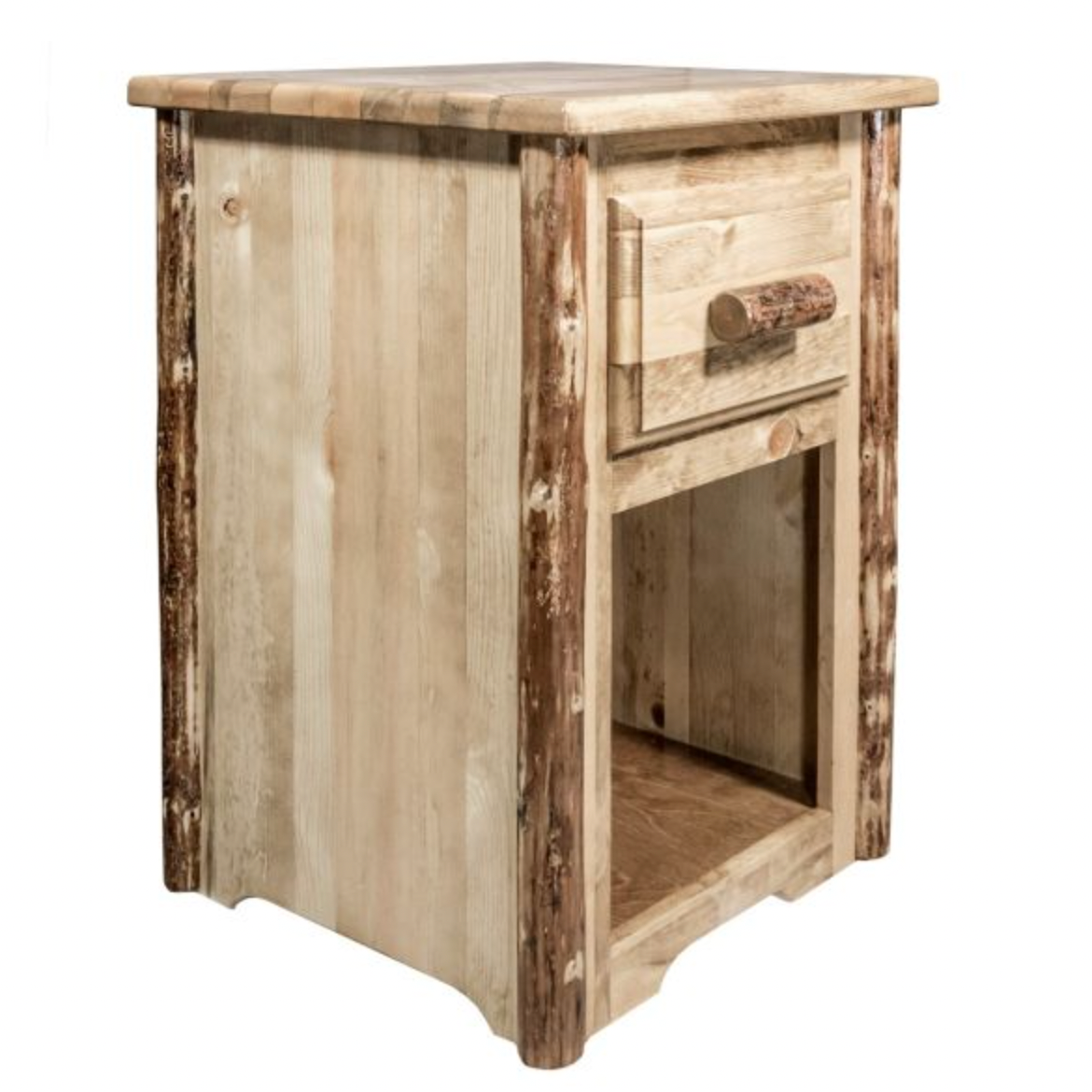 Glacier Country Bedside Table with Drawer