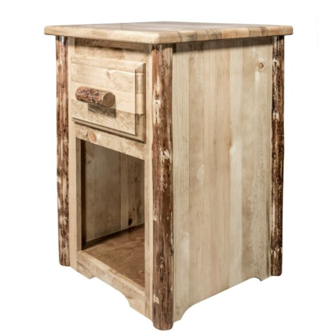 Glacier Country Bedside Table with Drawer