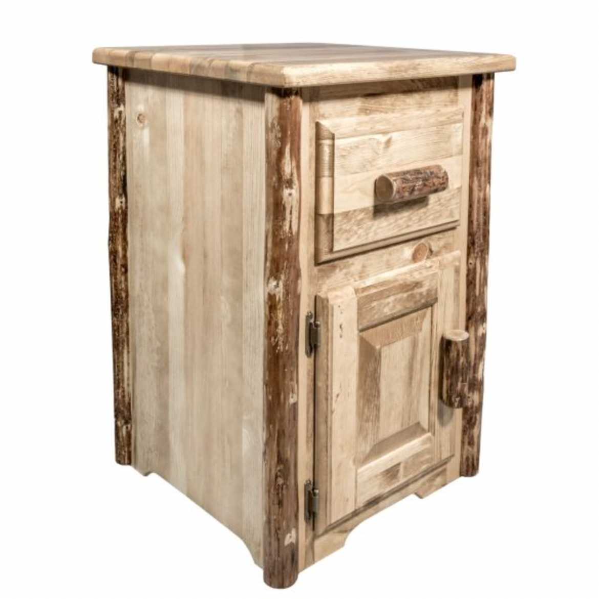 Glacier Country Bedside Table with Drawer and Door