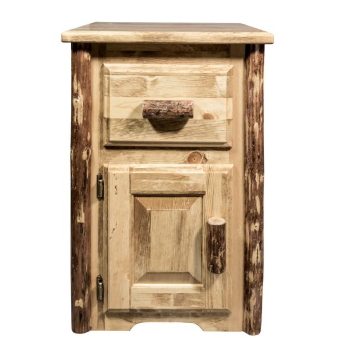 Glacier Country Bedside Table with Drawer and Door