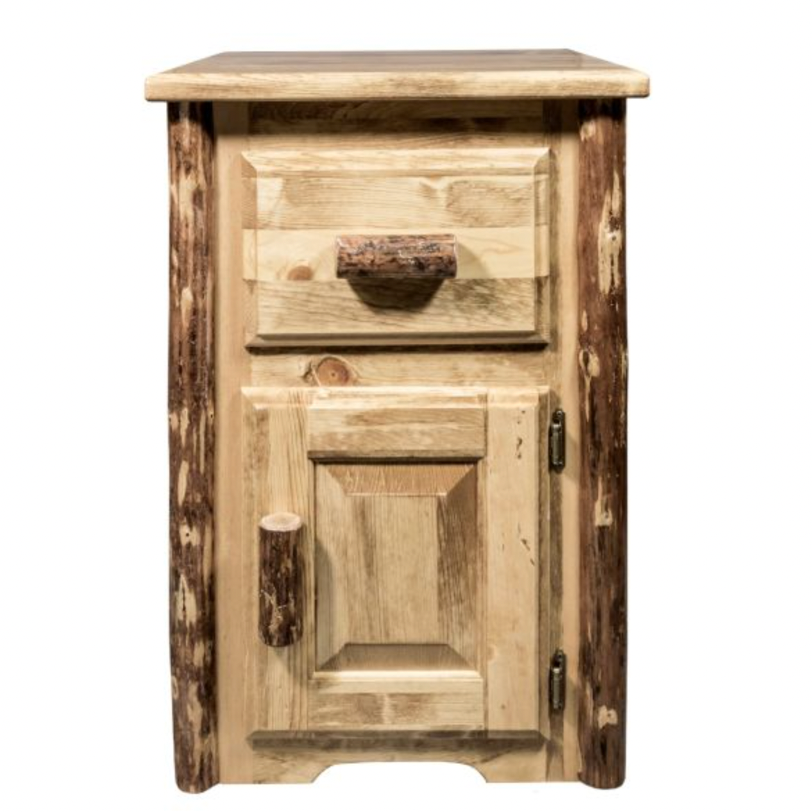 Glacier Country Bedside Table with Drawer and Door