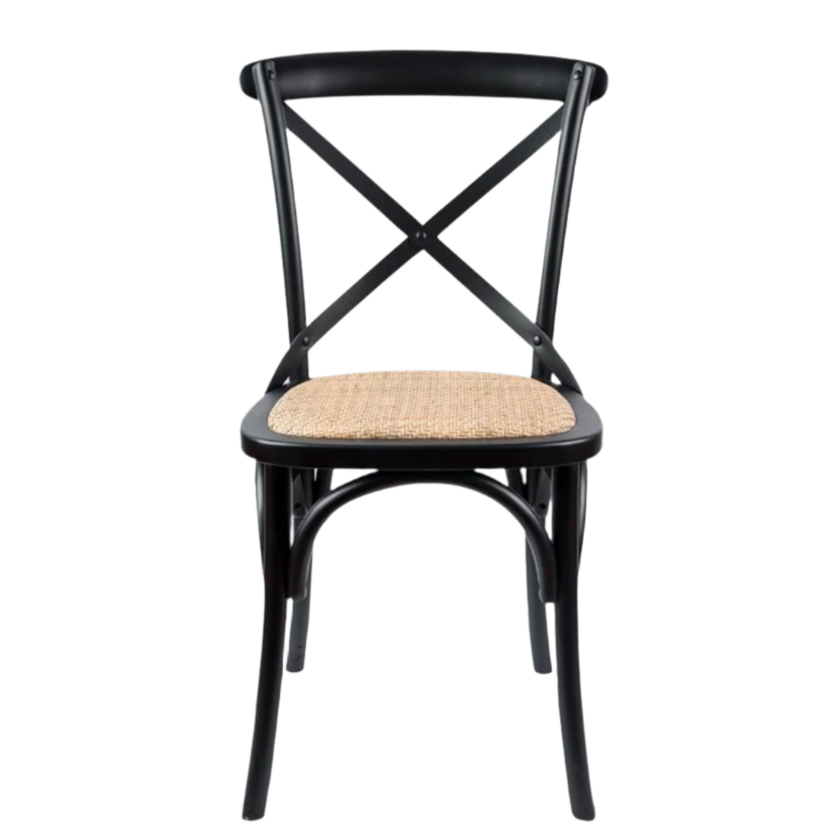 Rattan Dining Chair Black