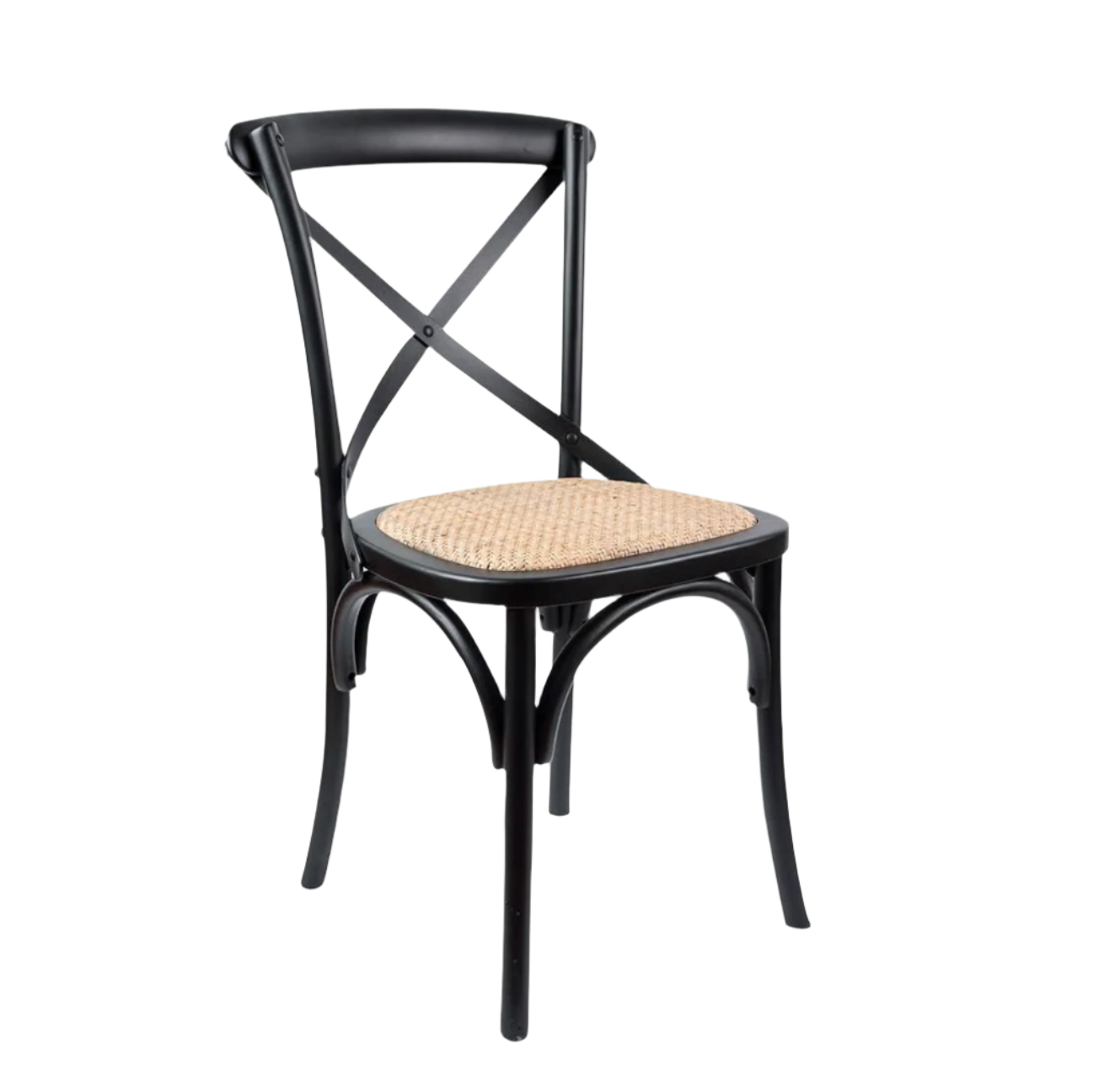 Rattan Dining Chair Black